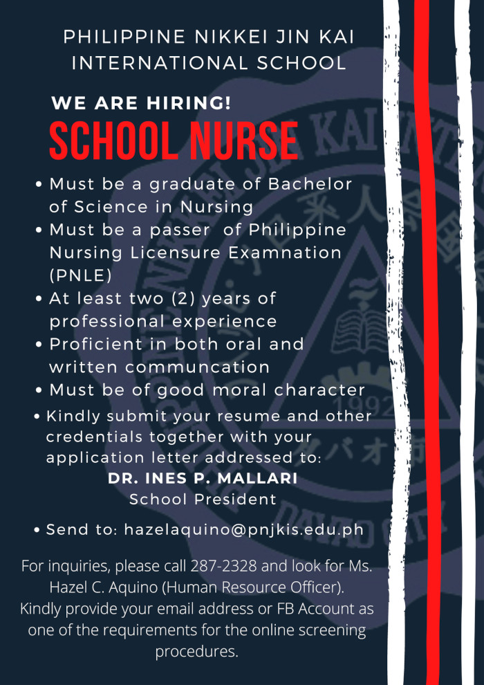 Jobs School Nurse